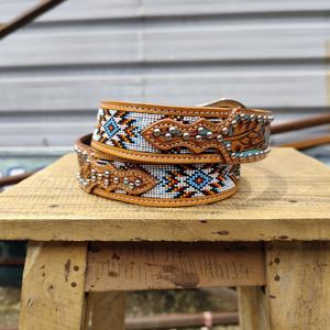 Cinturón de Cuero Vacuno Vintage Personalizado para Hombre, Hebilla de Aleación Estilo Western, Ecológico, al por Mayor - Product Image 4