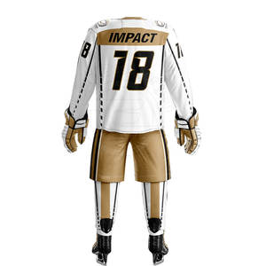 ชุดกีฬาโพลีเอสเตอร์พิมพ์ลายพิมพ์ซับลิเมชันสำหรับผู้ใหญ่เสื้อกีฬาน้ำแข็งสำหรับฤดูหนาว - Product Image 4