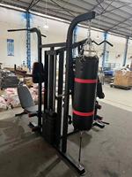 Machine de gymnastique à domicile multistations à câble réglable pour la musculation, la musculation, les exercices de fitness et les bras et le dos.