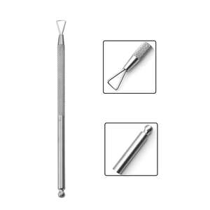 Poussoirs à ongles professionnels pinces à cuticules de haute qualité poussoirs à ongles cuticules tranchants avec lime à ongles - Product Image 5