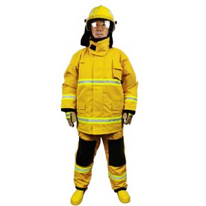 Traje de bombero ignífugo de meta-aramida de 4 capas, impermeable, para incendios forestales y ropa de seguridad para rescate. - Product Image 6