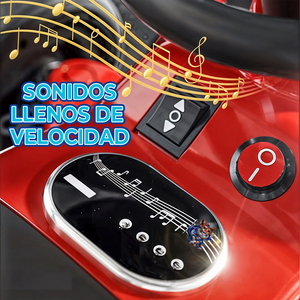 Auto Elettrica da Corsa per Bambini con Effetti Sonori e Telecomando, per Età 2-7 Anni, Realizzata in Plastica ABS Resistente - Product Image 2