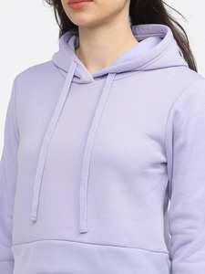 Women Winter Lavender Fleece <b>Hoodie</b> Soft Warm Pullover Long Sleeve Kangaroo Pocket Custom Front Vintage Custom Fabric <b>Comfy</b> - Product Image 6