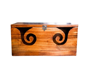 Multipurpose Handmade Wood Yarn Box with Divider Solid Wood Customized Personalized Made to Order - Product Image 1