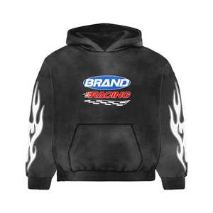 Ventes chaudes, service OEM personnalisé, survêtement en molleton de coton lourd unisexe, coupe régulière, survêtement d'hiver, pantalon de survêtement évasé, sweat-shirt à capuche - Product Image 4