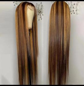 Parrucche con Chiusura in Pizzo 5x5 13x4, 100% Capelli Umani Veri, Colore Highlights Piano 4/27 #   4/30 #   Parrucche di Capelli Umani per Donne di Colore - Product Image 6