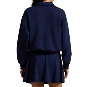 Pull décontracté en coton mélangé pour femmes de qualité supérieure à manches longues avec décoration de broderie sur le devant Personnalisable été printemps automne - Product Image 2