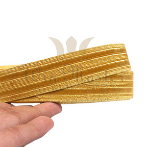 Tresse de cérémonie Premium à Double velours | Lacets à tresses dorées de haute qualité | Garnitures uniformes en fil d'or à vendre - Product Image 4