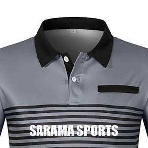 Camisetas informales de algodón y poliéster de manga corta de calidad superior para exteriores, polos hechos de algodón para hombre - Product Image 2