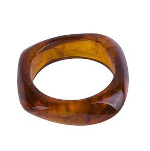 Bracelets en résine de couleur personnalisés faits à la main pour femmes, modèle épais empilable, bracelets ethniques indiens traditionnels faits à la main pour mariage - Product Image 2