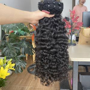 100% cheveux bruts vietnamiens, birmans bouclés, vente en gros de cheveux humains Double trame bon prix meilleure vente - Product Image 2