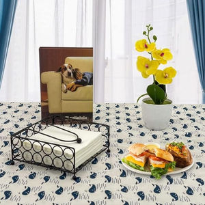 Modern Lattice Metal Napkin Tissue Holder for Kitchen Dining Table <b>Weighted</b> <b>Arm</b> Tissue Basket Wholesale Supplies - Product Image 4