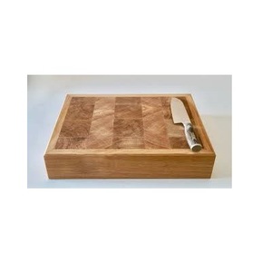 Tabla de madera redonda para picar Mármol, gran calidad, utensilios de cocina de bambú orgánico - Product Image 5