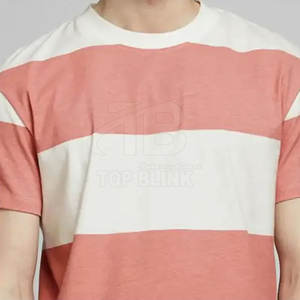 Venta al por mayor de hombres 100% algodón camiseta personalizada OEM Logo cuello redondo diseño tejido de punto - Product Image 4