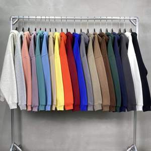 Sweat à capuche pour homme en polaire 600g, 100% coton, uni, décontracté, de haute qualité, respirant, écologique, teinture unie, fermeture éclair sur le devant - Product Image 1