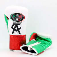 No Boxing No Life Gants de boxe professionnels en cuir de vachette de qualité supérieure à lacets, avec rembourrage épais à 4 couches, respirants