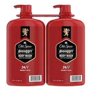 Gel douche Old Spice Swagger pour homme, parfum bois de cèdre, fraîcheur douche 24/7, lot de 2 x 33,4 oz - Product Image 1
