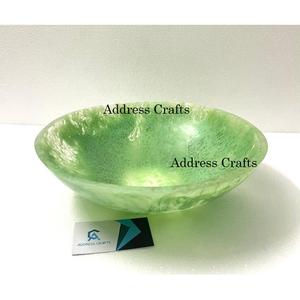 Ensaladera de resina rosa con remolino blanco de Color personalizado decorativo, vajilla, cuencos de fruta de resina, cuenco para servir de resina de la mejor calidad - Product Image 4