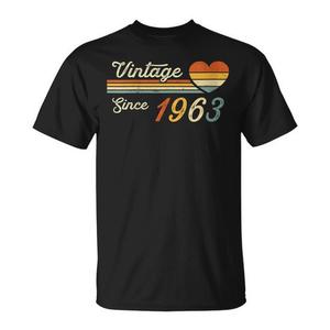 T-shirt vintage da donna con scritta 'Dal 1963' - Product Image 1