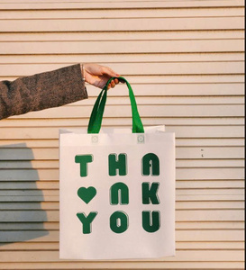 Fashionable tote <b>bags</b>; <b>foldable</b> non-woven shopping <b>bags</b> for packaging food, clothing, and shoes, with custom printing - Product Image 1