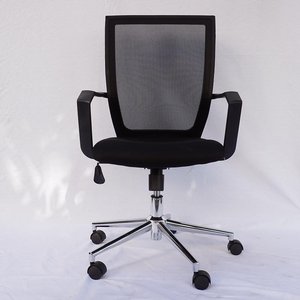 Silla Elevadora HOM1012-01, Silla de Oficina Minimalista con Base Giratoria, Reposacabezas Ajustable, Plegable para el Hogar o Taller, Fabricada con Espuma, Tela y PU - Product Image 5