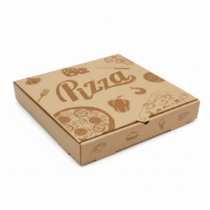 Caja de Pizza de Papel Kraft Ecológica de Calidad para Restaurantes, Apta para Microondas y con Tamaño Personalizable para Pizzerías y Cadenas de Franquicias - Product Image 1