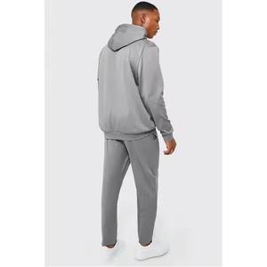 ชุดวอร์มผ้าฝ้ายทรงเข้ารูปแบบมีฮู้ด ระบายอากาศได้ดี ลายพิมพ์แบบรีดร้อน สำหรับผู้ชาย รุ่นใหม่ปี 2025  ขั้นต่ำในการสั่งซื้อน้อย - Product Image 2