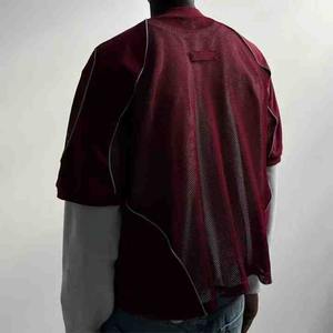 T-shirt personnalisé pour homme, coupe classique, maille respirante, streetwear, 100% coton, impression en relief, séchage rapide - Product Image 3