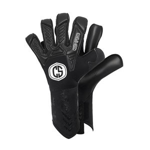 Gants de gardien de but COSH SPORTS Stealth Black Negative Cut respirants et ajustables en latex de contact, ajustement parfait pour le football en extérieur - Product Image 3