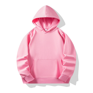 Sweat-shirts à capuche de haute qualité 300 g/m², sweat-shirts à capuche surdimensionnés de haute qualité, en molleton de coton uni, basiques, en coton mélangé - Product Image 5