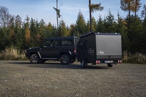 Remorque de camping multi-usage avec rangement pour moto, remorque compacte d'aventure pour le transport de SUV et de moto, mini-remorque tout-terrain - Product Image 6