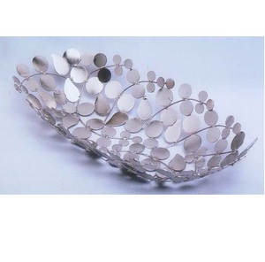 Panier en métal pour la décoration de la maison et de la cuisine, pour contenir des aliments et des fruits, vaisselle, panier à fruits, panier de rangement pour aliments à la maison - Product Image 6