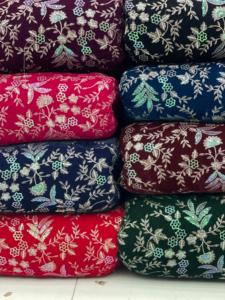 Valvent 9000 Embroidery Fabric 44 Inch Width, Intricate Embroidery Design, High-Quality Textile for Dresses, Garments - Product Image 5