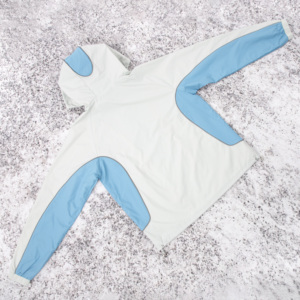 Chaqueta cortavientos con capucha de calle alta de invierno personalizada OEM, abrigo deportivo con cremallera completa para hombre, manga larga, impermeable, de nailon de secado rápido - Product Image 2