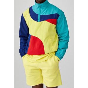 Best Manufacturer's <b>Top</b> Fashionable <b>Men's</b> Casual Summer Color Block <b>Short</b> <b>Set</b> Customized Logo High Streetwear Two Piece <b>Shorts</b> - Product Image 3