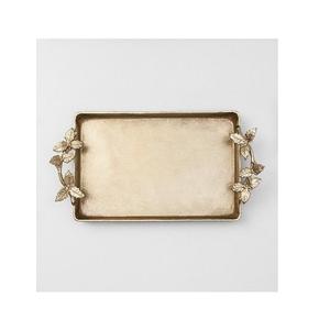 Plateau de service multifonctionnel en acier inoxydable couleur or finition polie de qualité supérieure avec poignée Vaisselle de salle à manger de forme ovale - Product Image 2