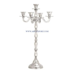 Ensemble de 3 candélabres en verre transparent de qualité supérieure différentes tailles décoration de table chandelier fantaisie candélabres approvisionnement en gros - Product Image 2
