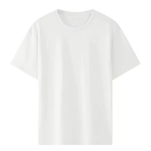 Camiseta de Cuello Redondo de Manga Corta de Algodón Peinado CVC con Logotipo Personalizado Bordado OEM a Precio de Fábrica de China y Bangladesh para Hombre y Mujer - Product Image 5