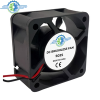 Ventilateur axial 50x50x25mm 12V, ventilateur DC sans balais 24V 48V, ventilateur de refroidissement axial 50mm utilisé pour le refroidissement des projecteurs et des humidificateurs