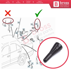 Tapa de Antena de Techo BSP641 para W202 S202 W208 C208 W210 S210 W140 C140 W463 2028270031 - Product Image 5
