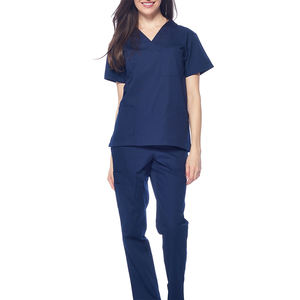 Uniforme Médico de Alta Calidad para Mujer, Color Azul Marino, Manga Corta, Ligero y de Secado Rápido - Product Image 2