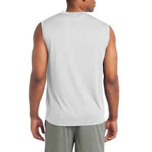 Camisetas sin mangas de algodón con serigrafía de calidad premium y logotipo personalizado - Product Image 5