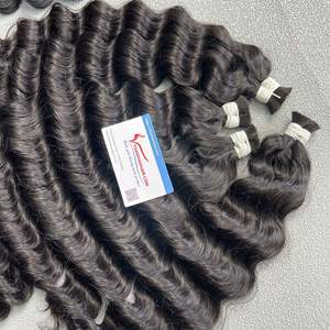 Prêt en Stock 100% Vietnamien Remy Cheveux Humains Tissage Extensions Lace Type Vapeur Vague Profonde Perruque Matériel En Vrac 8- 30 Pouces - Product Image 5