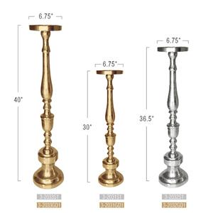 Nouveau look Grand Pilier Bougeoir & Hôtels Table Pièce Maîtresse Bougie Pilier Or À La Main Chandelier Titulaire pour La Décoration - Product Image 3