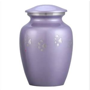 Urna de cremación de metal de latón para suministros funerarios para adultos Urnas de cenizas urnas para mascotas para ahorrar memoria con tapa - Product Image 2