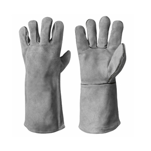 Nouveau 2025 Construction industrielle personnalisée Gants de soudage en cuir de vachette robuste Fonction Gants de protection contre la chaleur de la cheminée - Product Image 6