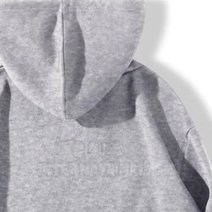 High Quality Custom Fleece Mens Zip Up Heavyweight Hoodie Streetwear Full Zip Up Hoodie Custom Logo Full Face Zip Hoodies - Product Image 4