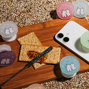 Poignée de téléphone en acrylique personnalisée, transparente, logo personnalisé, support de téléphone en plastique durable, accessoire mobile - Product Image 3