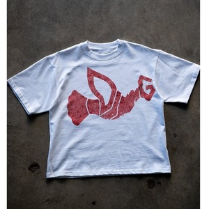 Luxury Oversized <b>Crop</b> <b>Fit</b> Raw Edge Distressed Men's Tee <b>T</b> <b>Shirt</b> With Back Number Embroidery Applique - Product Image 5