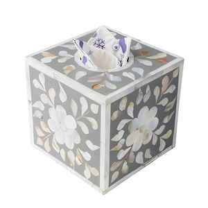 Porte-boîte à mouchoirs décoratif en incrustation d'os dernier modèle pour la vaisselle à utiliser pour la maison et l'hôtel Serviette décorative en incrustation d'os faite à la main - Product Image 3